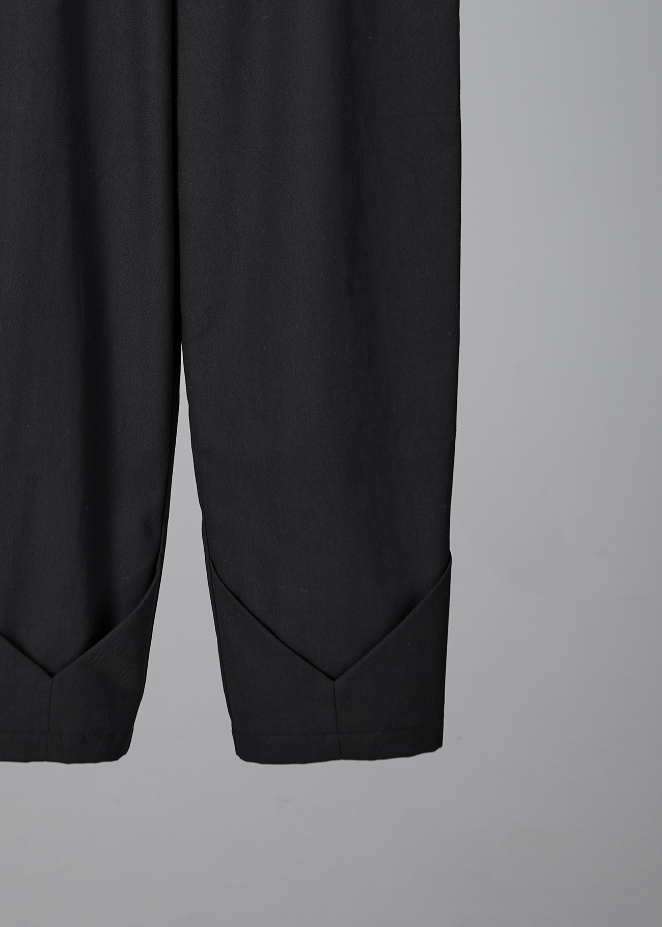 Pleated-Hem Pants